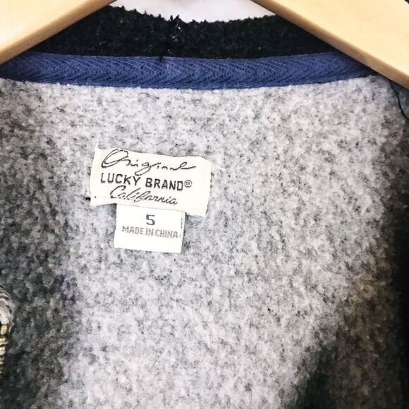 Lucky Brand Varsity Jacket Zip Up Hoodie Sweater - Picture 7 of 7